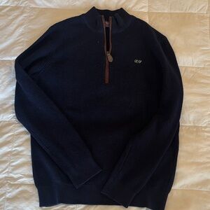 Boy’s Navy Quarter-Zip Sweater